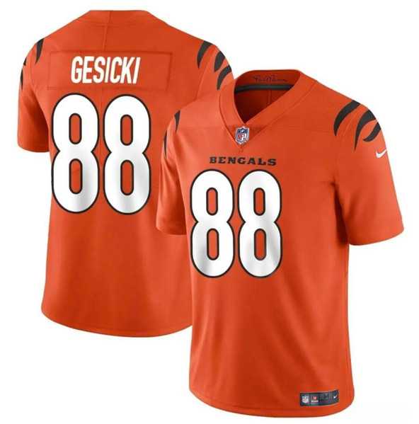 Youth Cincinnati Bengals #88 Mike Gesicki Orange Vapor Untouchable Limited Stitched Jersey Dzhi